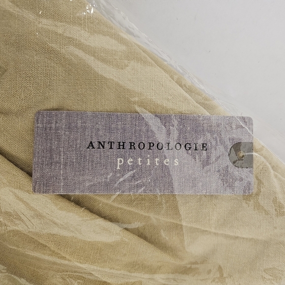 Anthropologie Ruched Slim Midi Dress with Tie Back in Khaki and Orange NWT - Picture 13 of 16